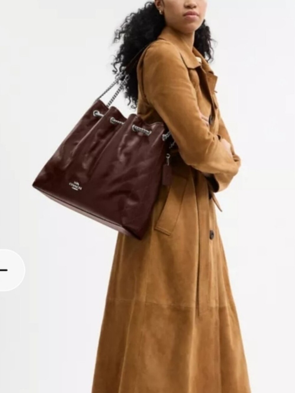NWT Coach Large Evelyn Quilted Bag & Full Wallet Set - Maple